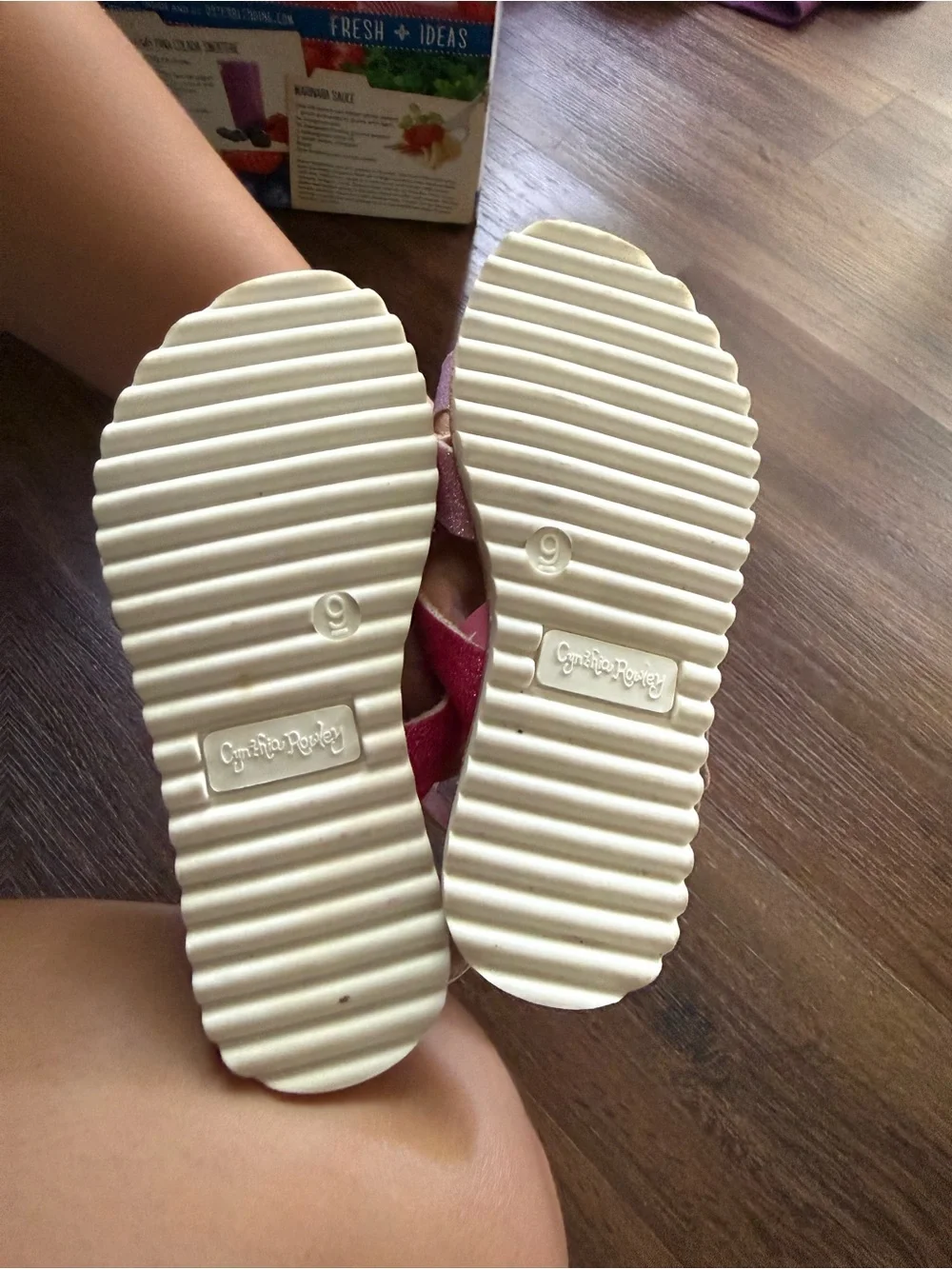 Children's Pink & Lavender Glitter Strap Sandals - Kids Shoes